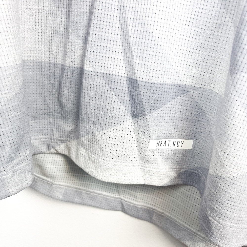 Adidas White Grey & Pink Racerback Athletic Top with Built-In Sports Bra - Picture 9 of 12